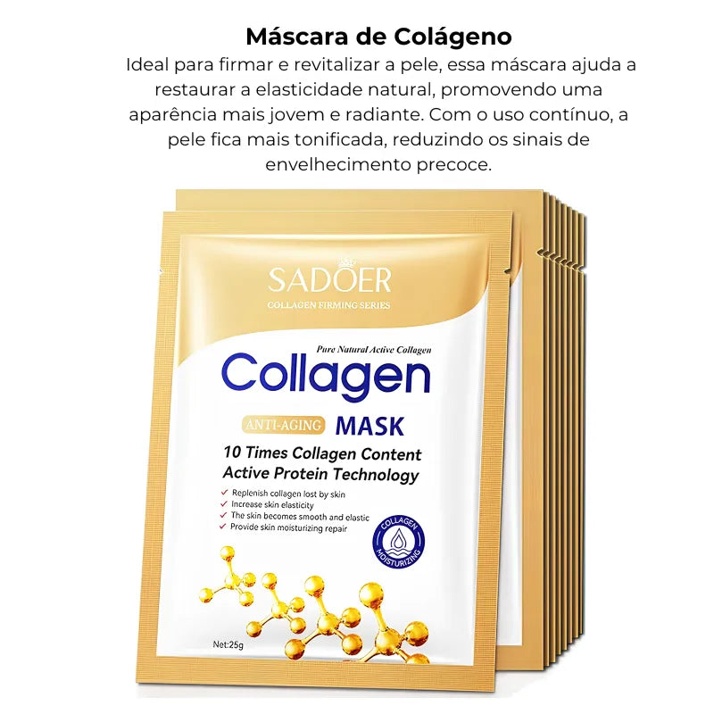 Máscara Facial Coreana - Hidratação, Firmeza e Clareamento