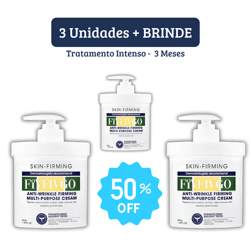 Fivfivgo™ Creme Firmador e Redutor de Rugas - Tenha uma pele Linda Novamente + BRINDE EXCLUSIVO