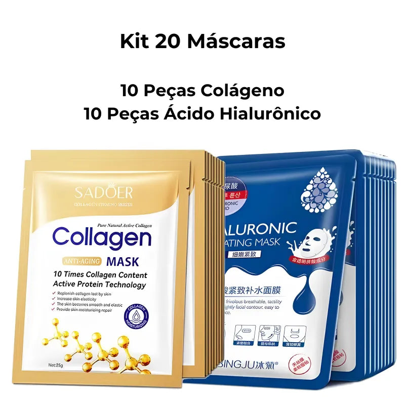 Máscara Facial Coreana - Hidratação, Firmeza e Clareamento